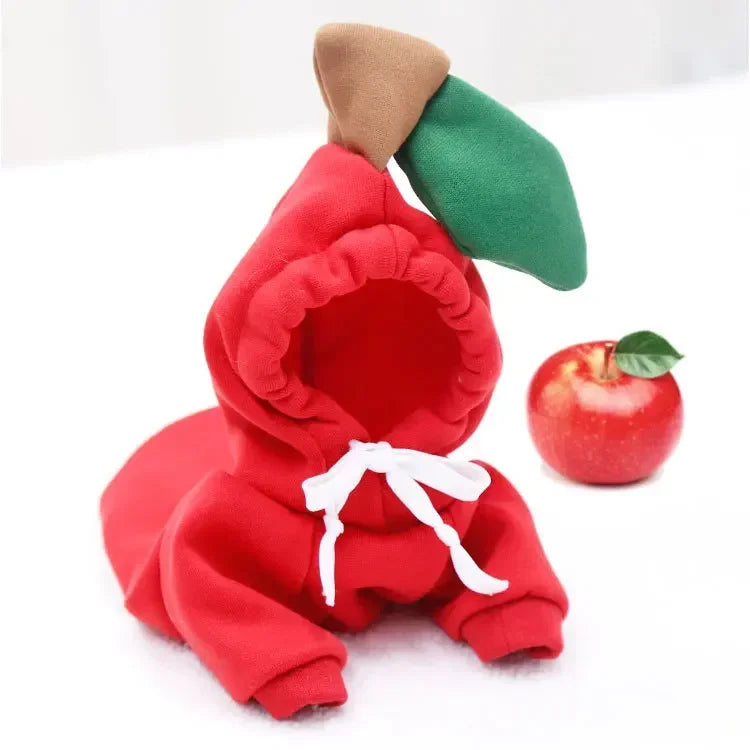 Dog Hooded Sweatshirt Winter Coat Pet Clothes For Small Dogs