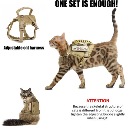 Ultimate Escape Proof Tactical Pet Harness with Control Handle for Secure Adventures