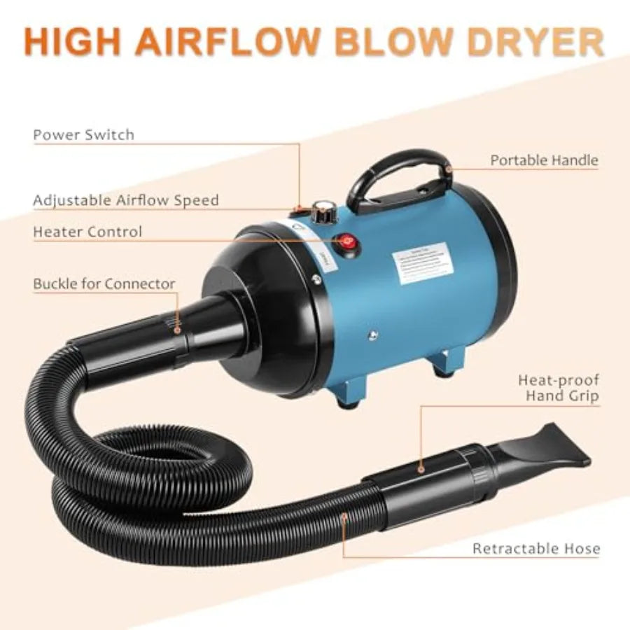 Yao Hui Huang Dog Grooming Dryer High Velocity 3200W Pet Hair Blower