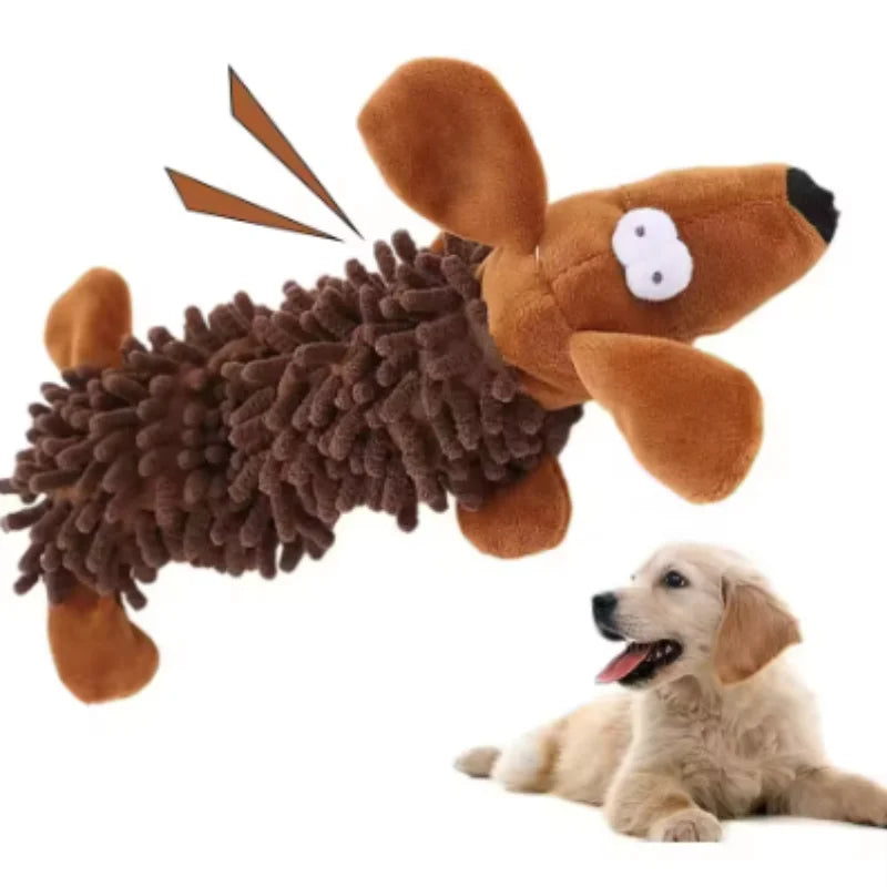 Durable Plush Dog Toy For Small Breeds Squeaky Chew Toy