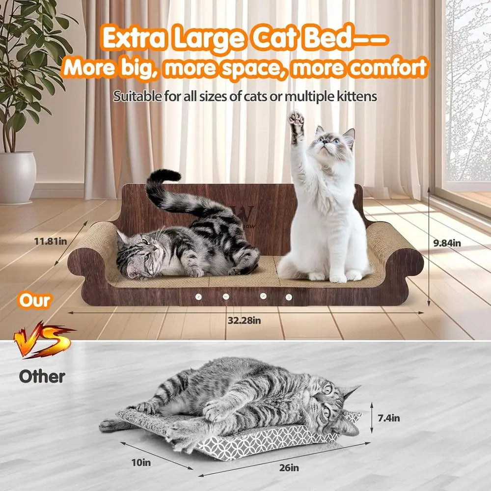 XMSJ Scratcher Bed Cardboard Lounger For Indoor Use