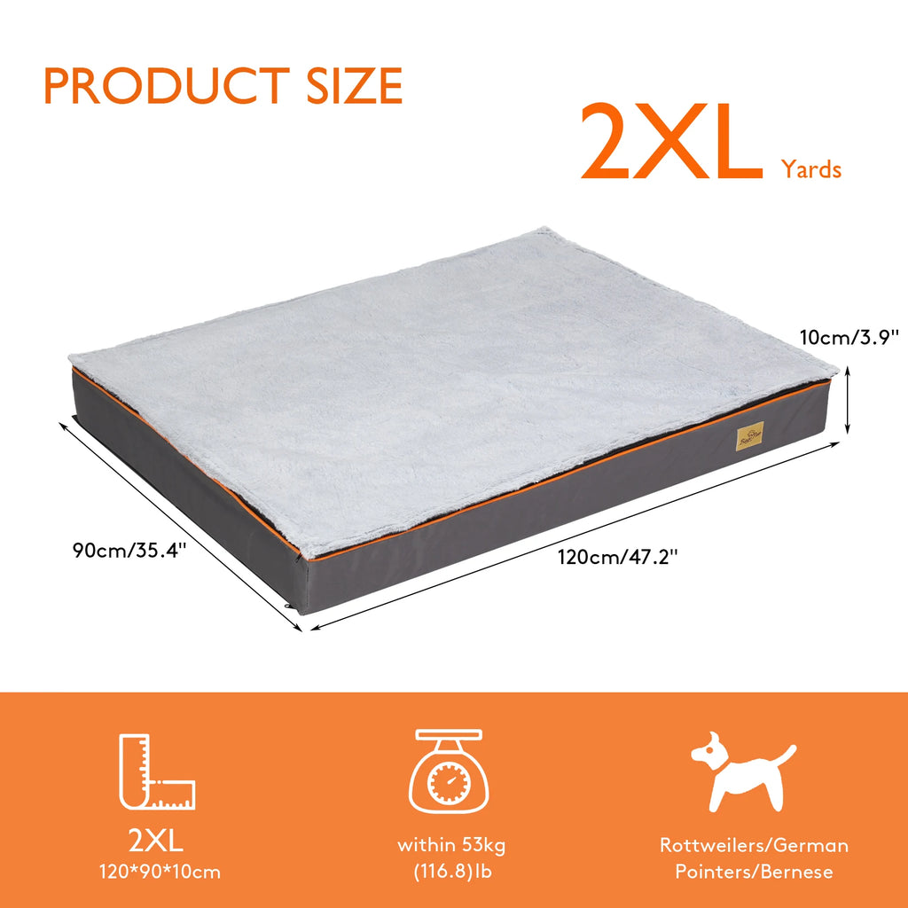 Pet Harmony Supplies Orthopedic Dog Bed With Washable Cover