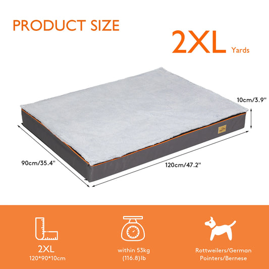 Pet Harmony Supplies Orthopedic Dog Bed With Washable Cover