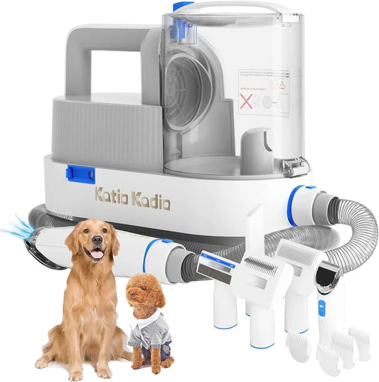 AUKYGGU Dog Grooming Kit 5in1 Vacuum Hair Remover Pro