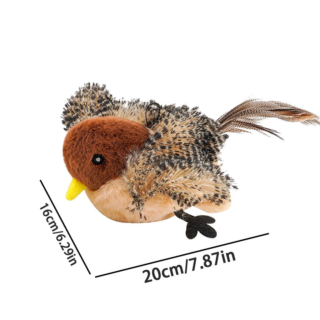 Remote Control Chirping Bird Toy For Kitten Interactive Cat Companion
