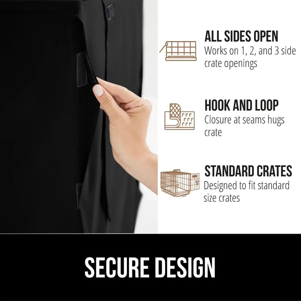 Durable Dog Crate Cover Breathable Mesh Windows All Sides Open