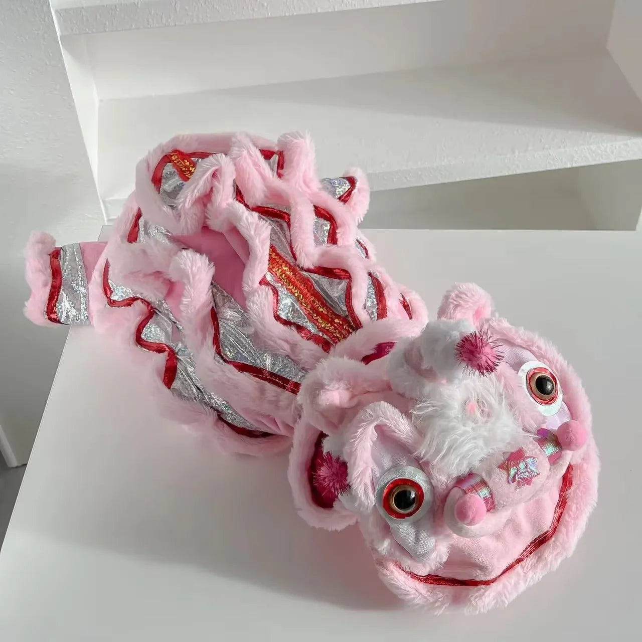 Lion Dance Dog Cat Costume For Chinese Spring Festival Pet