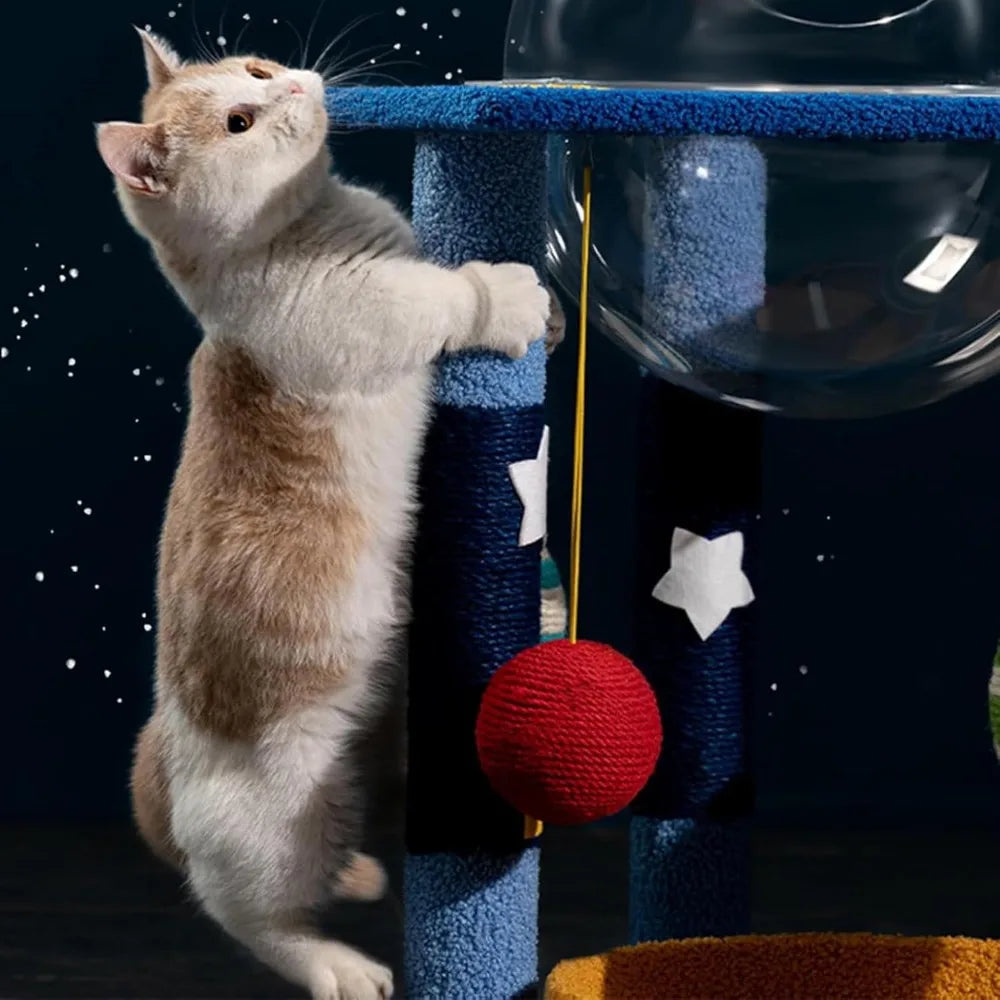 Pet Harmony Supplies Planet Themed Cat Tree Multi Level