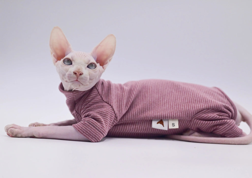 Duomasumi Hairless Cat Hoodie Four Legged Warm Soft For Sphynx