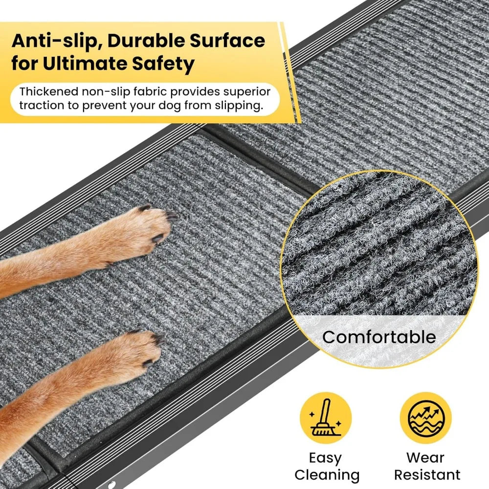 Color Dog Ramp for Car With Non Slip Surface Folding