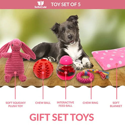 YAO HUI HUANG Puppy Chew Toy Set With Squeaky Teethers