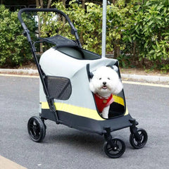 Portable Dog Stroller for Small Medium Dog Dual Entry Pet Stroller All Terrain Wagon Cart