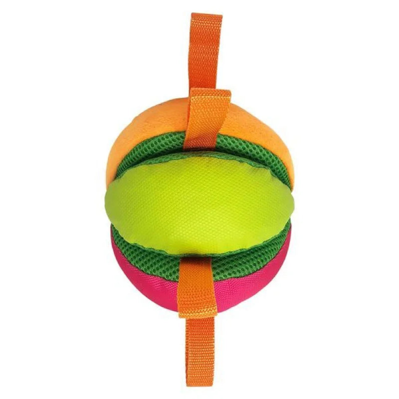 Durable Denim Wedge Ball Dog Toy For Solo Tugging Fun