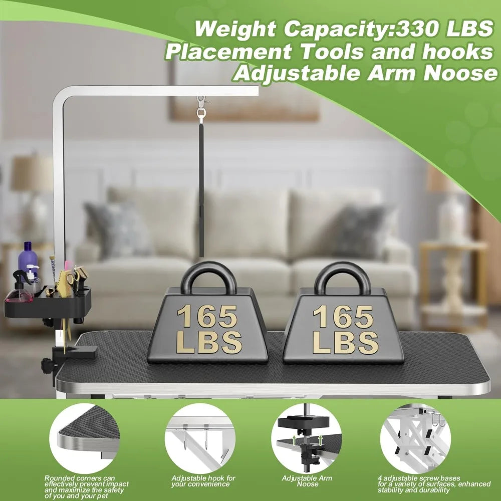 Hydraulic Pet Grooming Table With Anti Static Top Z Lift