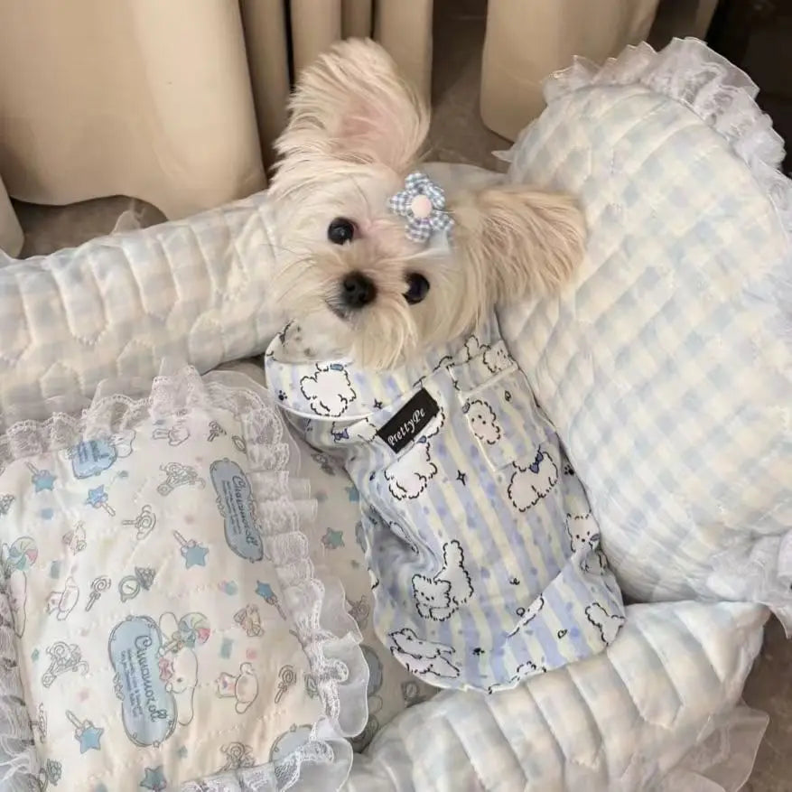 Soft Breathable Cotton Pet Sleepwear Pajamas For Cats And Dogs