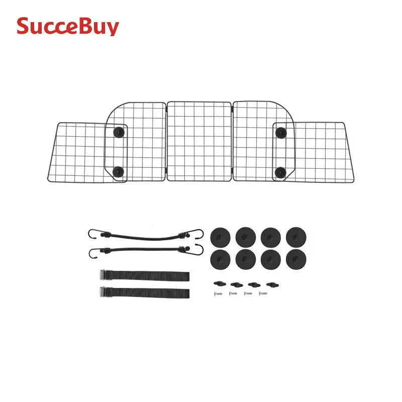 SucceBuy Dog Car Barrier Universal Fit Back Seat Pet Guard
