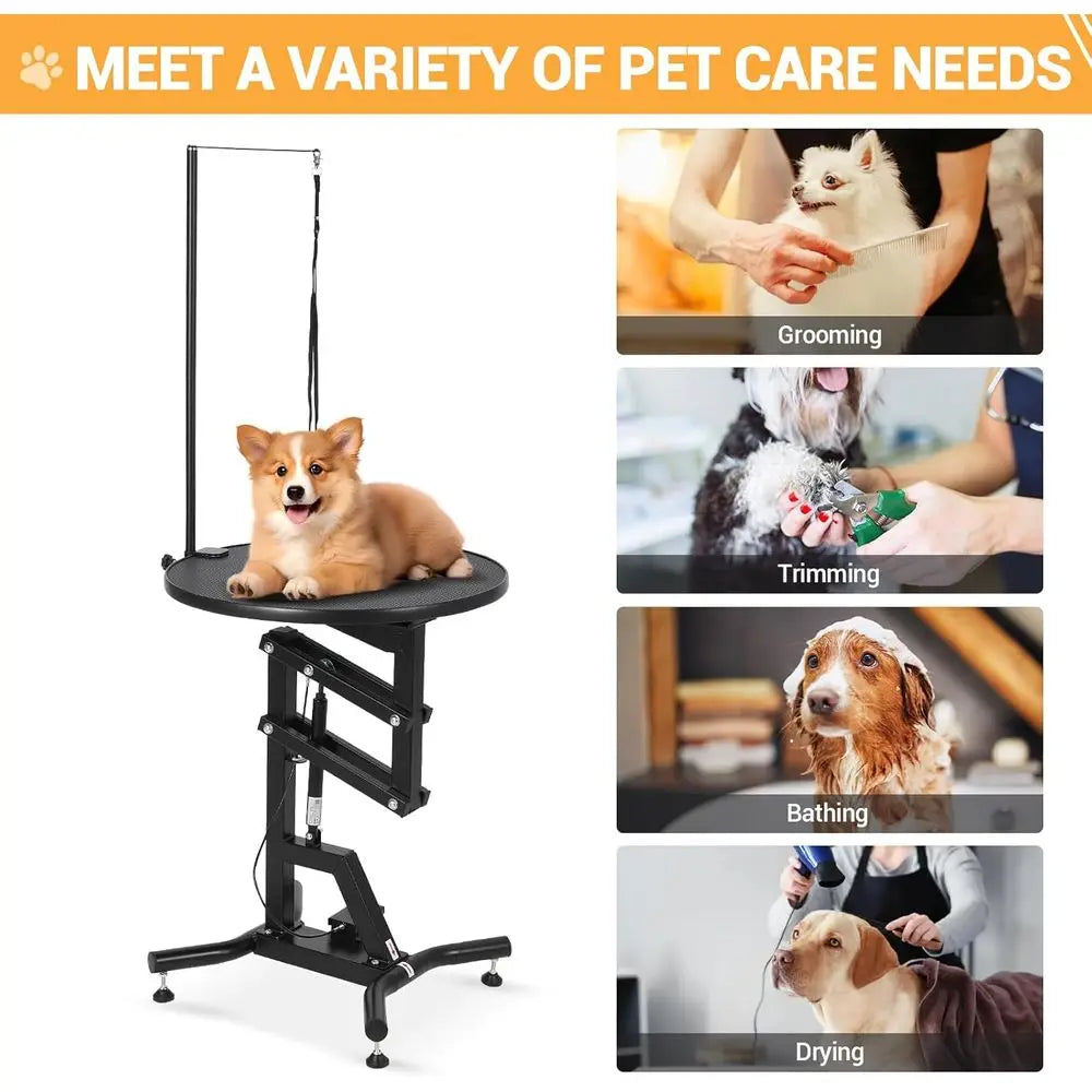 Hydraulic Dog Grooming Table With 360 Degree Rotation Heavy Duty