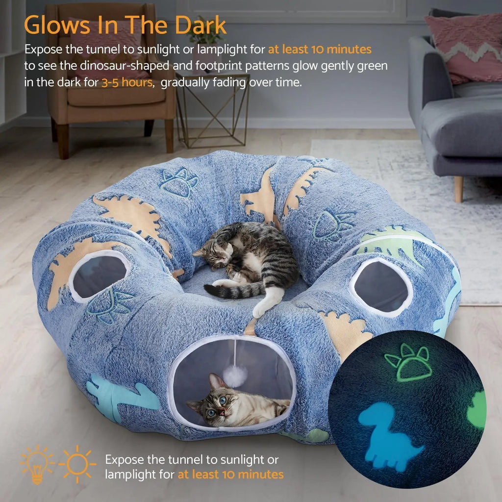 High Concerned Cat Tunnels Indoor Foldable Play System With Cave
