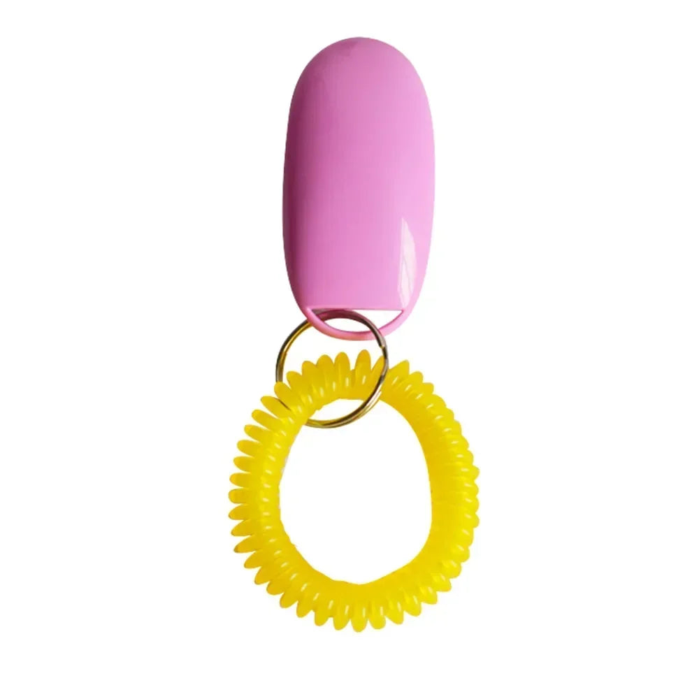 Hot Sale Portable Dog Button Clicker Sound Trainer Pet Training Tool Wrist BAccessory Pet Products Accessories  Dog cat Supplies