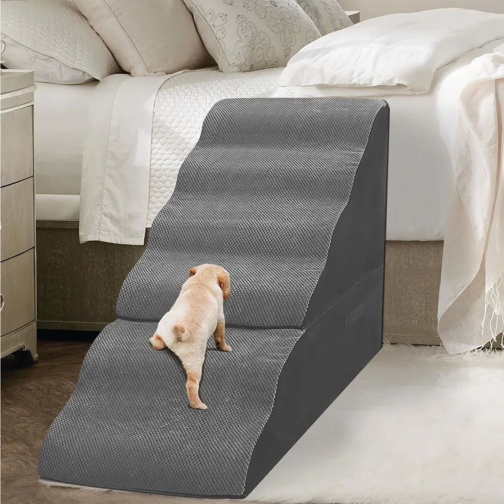 Premium Foam Dog Stairs For High Beds Durable Safe NonSlip