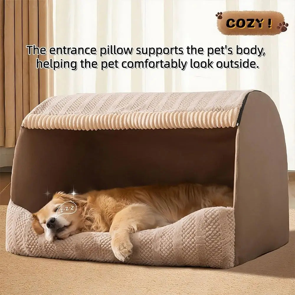 Household Memory Foam Pet Bed Cave For Dogs And Cats