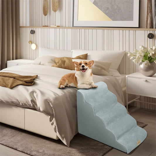 Dog Door 5 Step Ramp Stairs For Elevated Beds Sofas