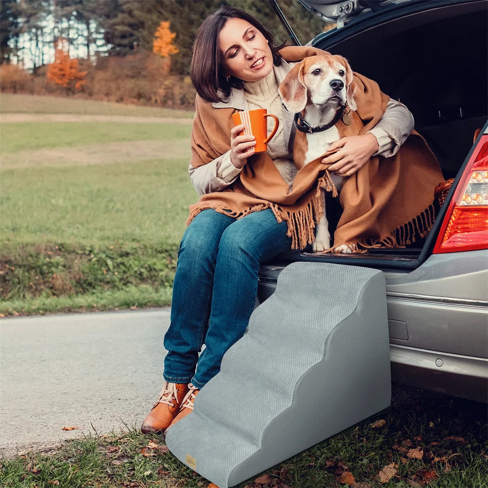 Dog Door 5 Step Ramp Stairs For Elevated Beds Sofas