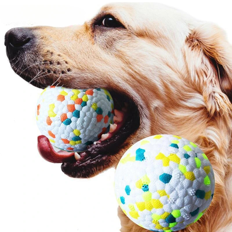 Bite Resistant E-TPU Dog Ball Toy For Small Large Dogs