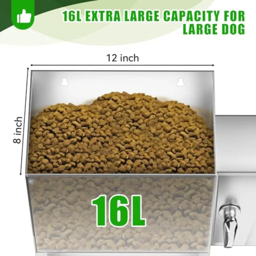 Programmable Pet Food Dispenser With Timer And Water Dispenser