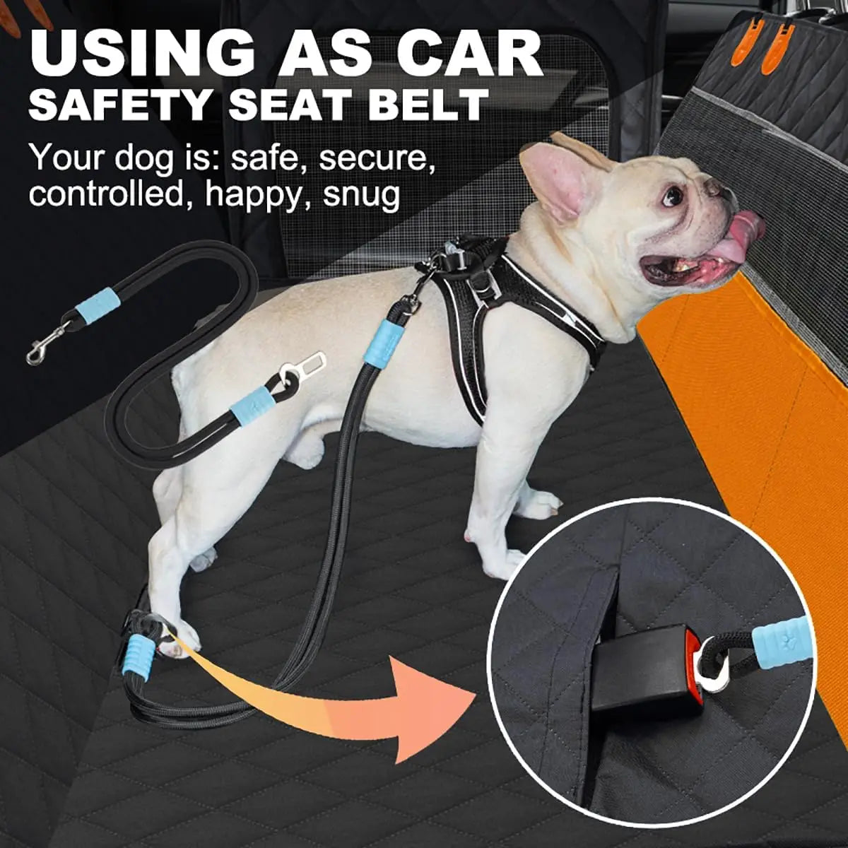 YQXH Dog Car Seat Cover Four Layer Waterproof Protector