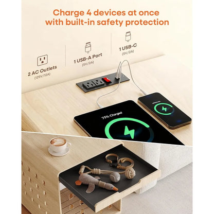 Modern Dog Crate Furniture Charging Station For Small Medium Dogs