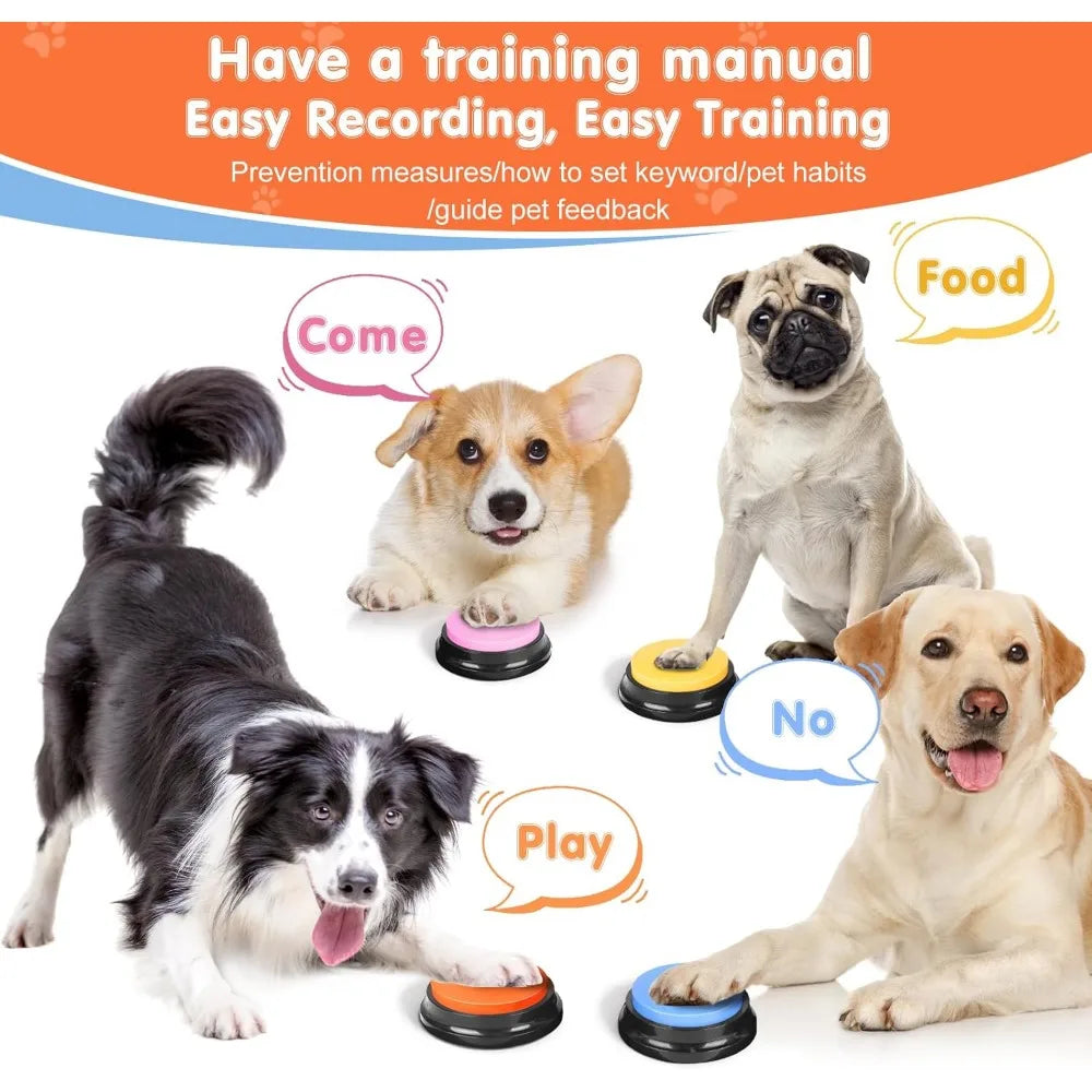 Dog Communication Buttons With 24 Scene Patterns And Recordable Sounds