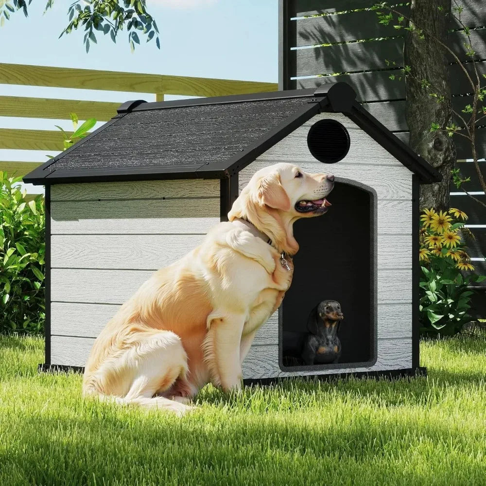 Outdoor Weatherproof Insulated Igloo Dog House For All Weather Use