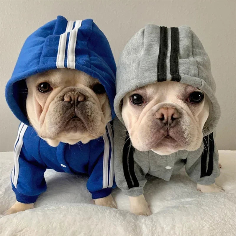 Cozy Dog Jumpsuit With Warm Hoodie Sweatshirt For Dogs