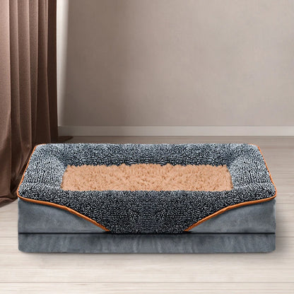 Jiangsu Removable Washable Dog Bed With Raised Edges