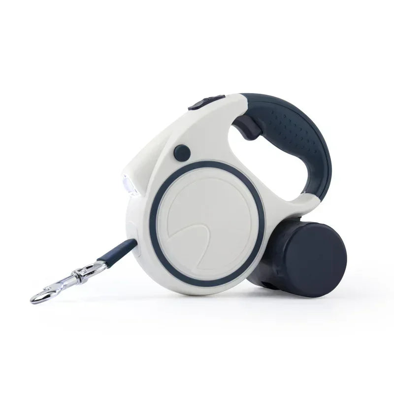Retractable Led Dog Leash With Reflective Durable Dispenser