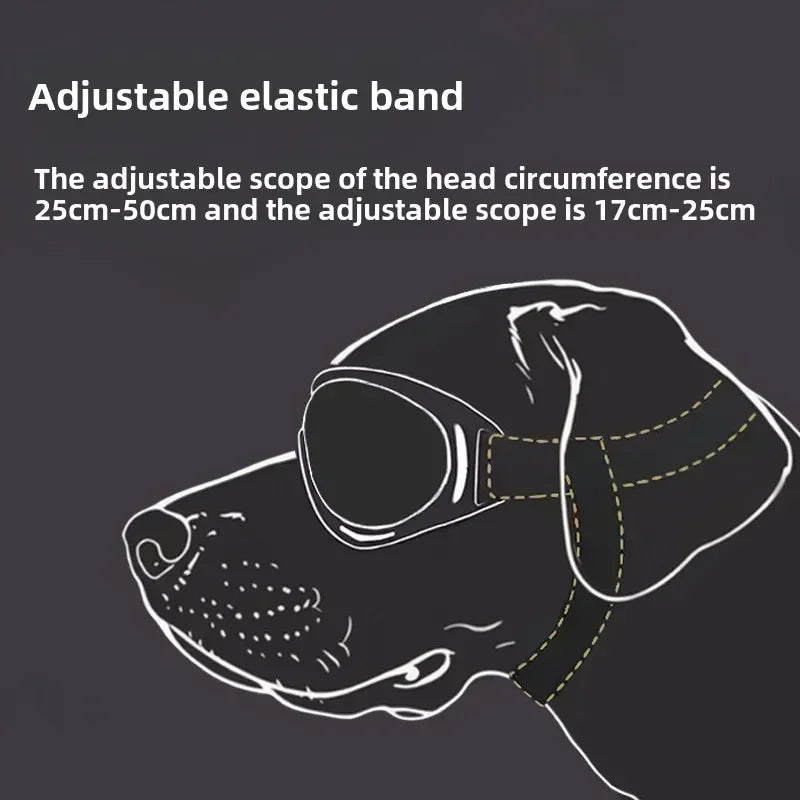 NONECN Pet Goggles Adjustable Anti UV Glare Windproof Sunglasses