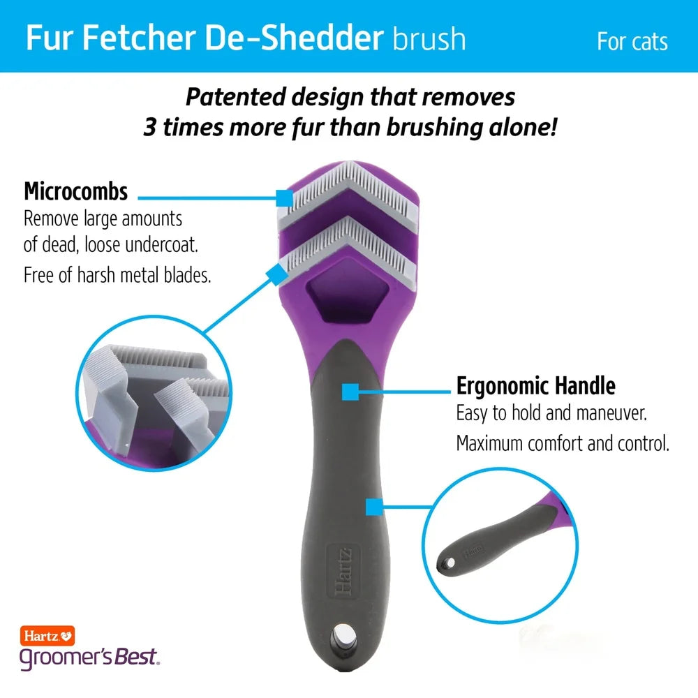 Pet Harmony Supplies Ergonomic Cat De Shedding Tool