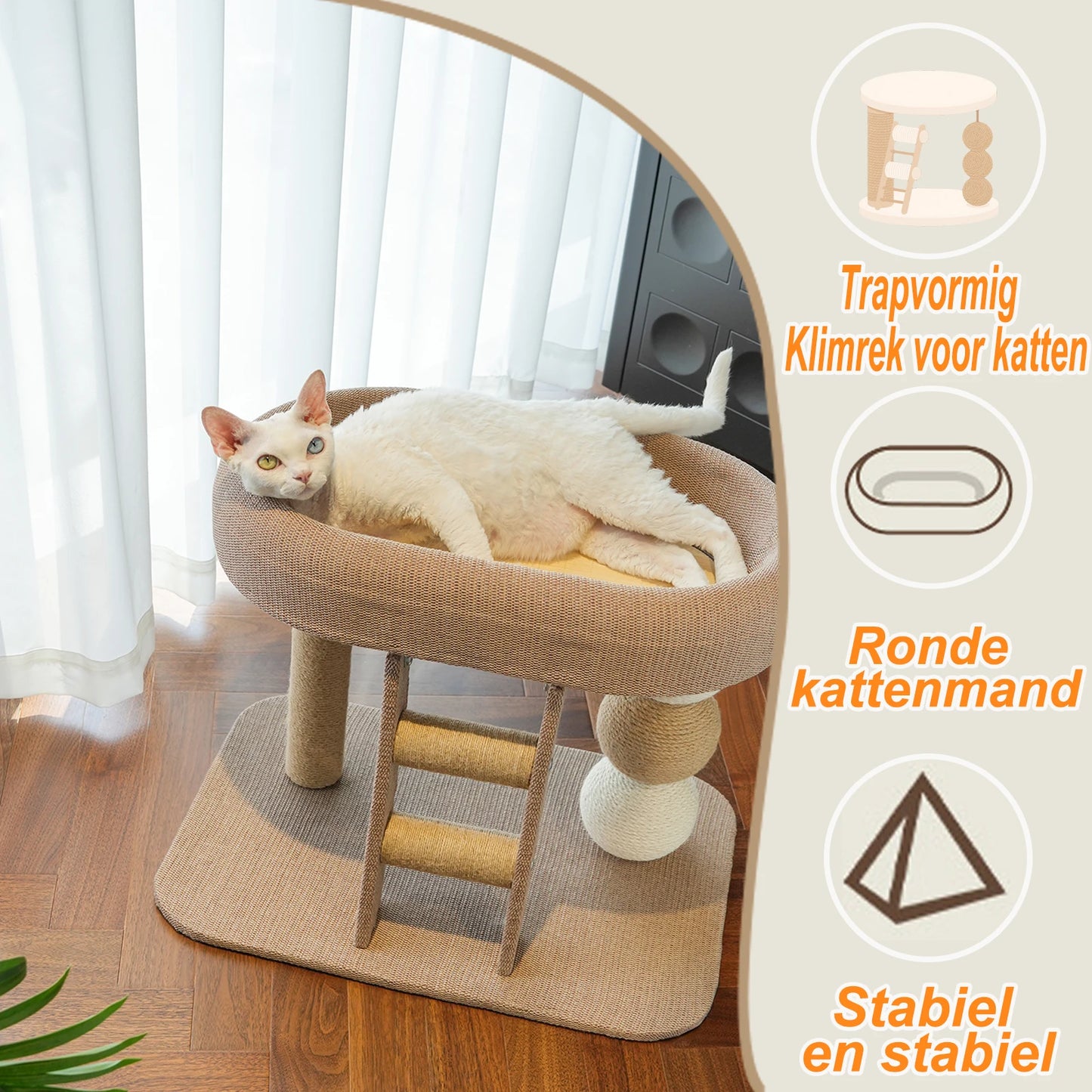 Guangdong Indoor Cat Frame With Tower Bed And Sisal Ball