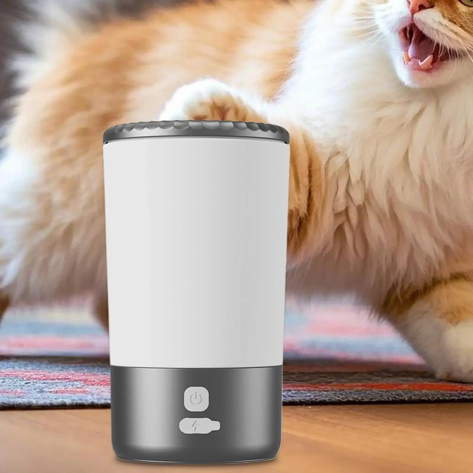 Dog Paw Cleaner Automatic Pet Foot Washing Machine Electric Pet Paw Cleaner Device for Kittens Puppies Walking Lawn Backyard