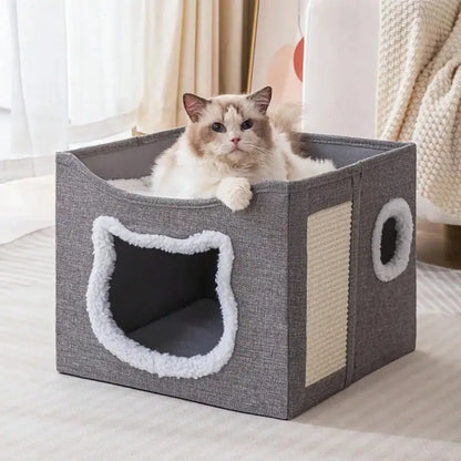 Luxurious Multi Story Cat House With 2Level Beds And Sofa