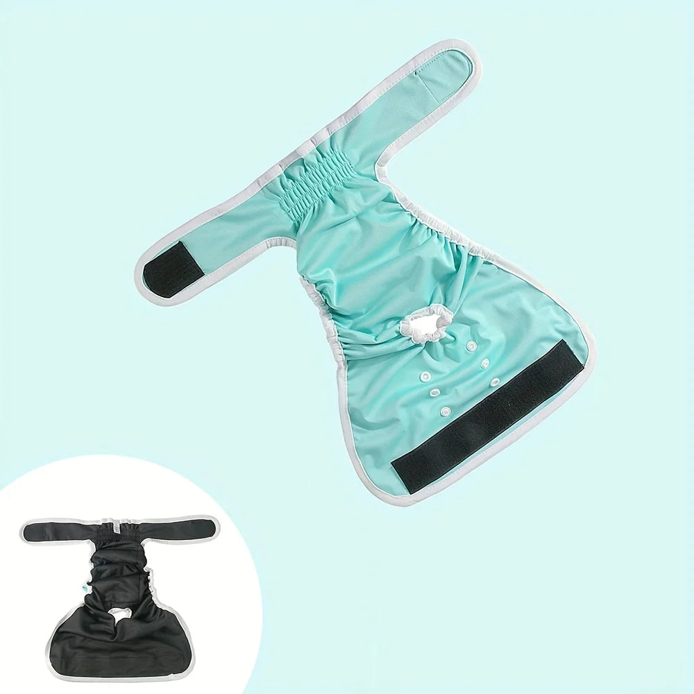 NONECN Soft Washable Reusable Dog Period Pants Highly Absorbent Snaps