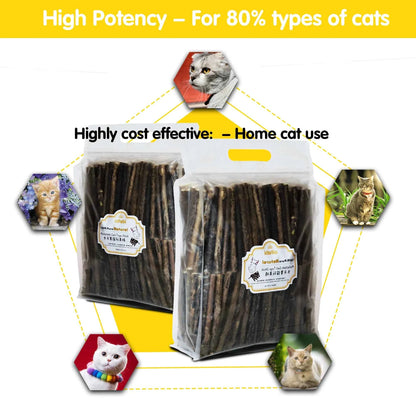 Oitabi Silvervine Cat Chew Toy - Natural Sticks for Healthy Teeth and Gum Care