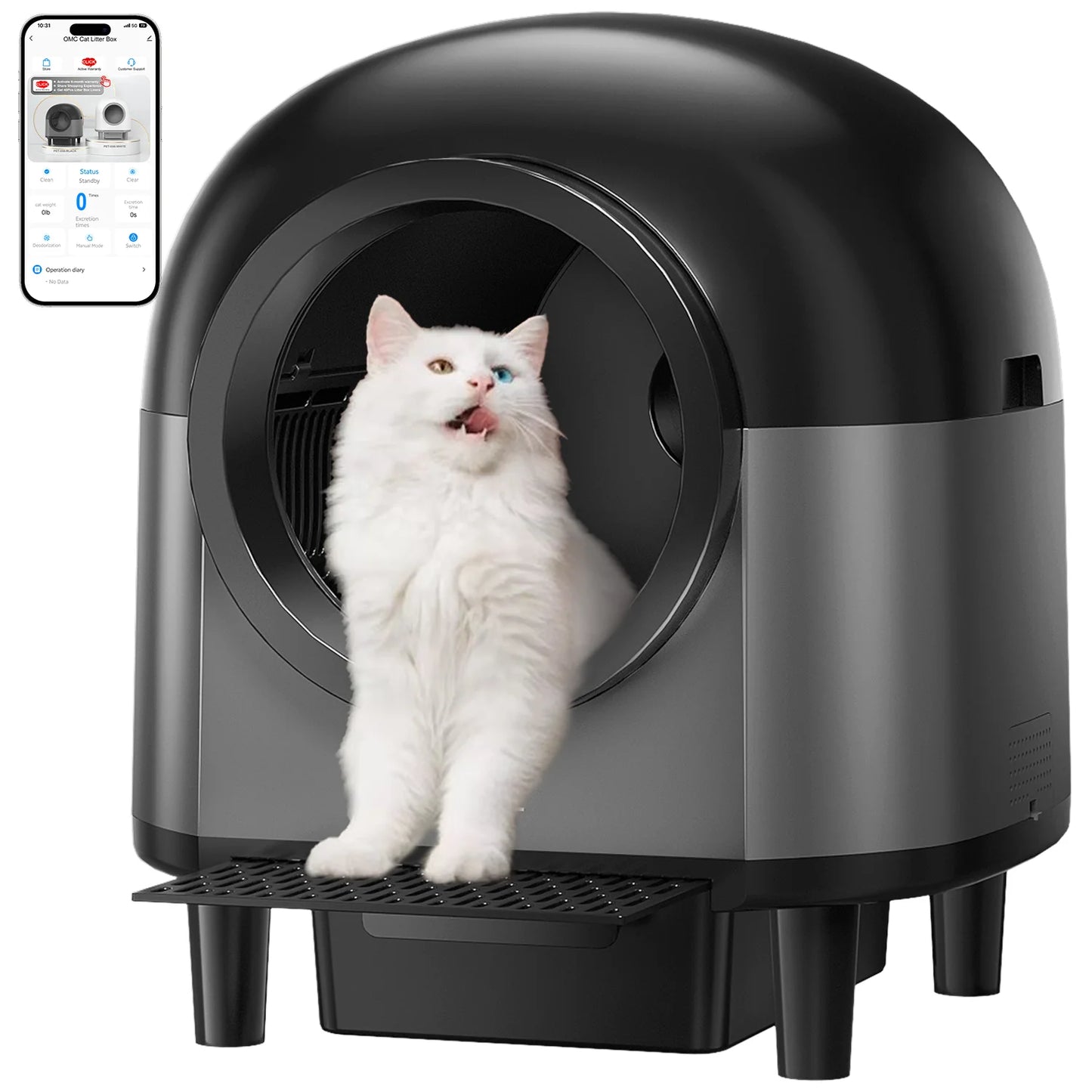 REDSASA OMC M1 SelfCleaningAutomaticCatLitterBox AppControlledSmartSystemWithRemoteMonitoring