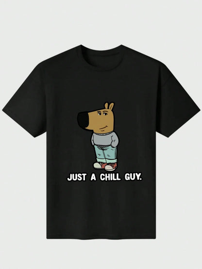 Pet Harmony Supplies Just A Chill Guy Meme T Shirt