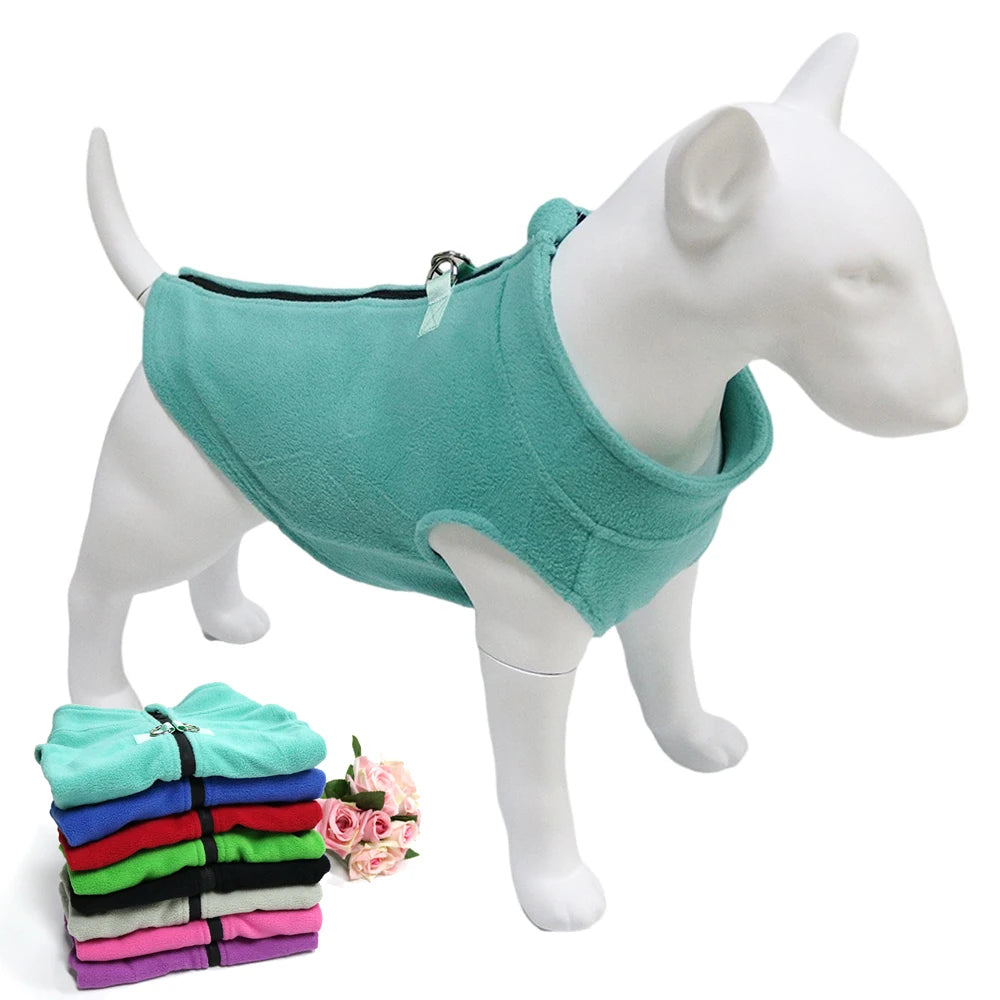 Winter Fleece Dog Coat Jacket For French Bulldog Pug