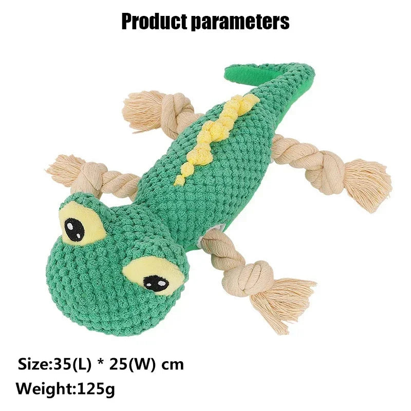 Pet Dog Fun Toy Plush Interactive Toy Plush Lizard Anime Doll Plush Gecko Cartoon Animal Lizard Pet Supplies