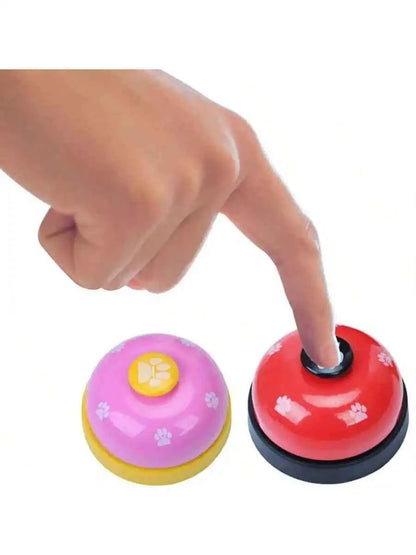 Pet Training Bell With Paw Print Design Foot Operated Dog Cat Interactive Toy