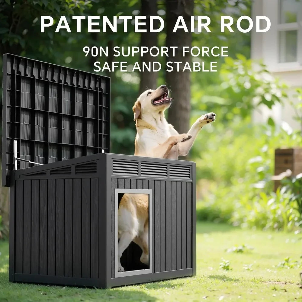 Dog House for Both Indoor and Outdoor with Weatherproof Roof Removable Floors for Medium to Large Dogs Interior Space