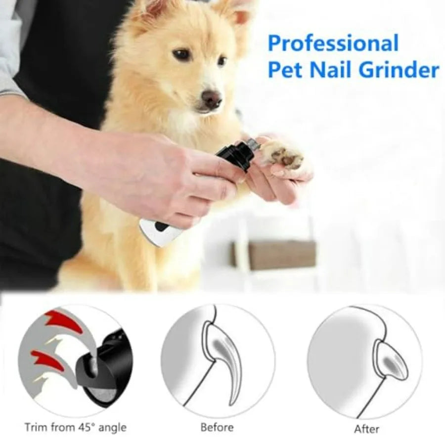 Hign-concerned Silent Groom Pro Dog Nail Grinder Low Noise Rechargeable